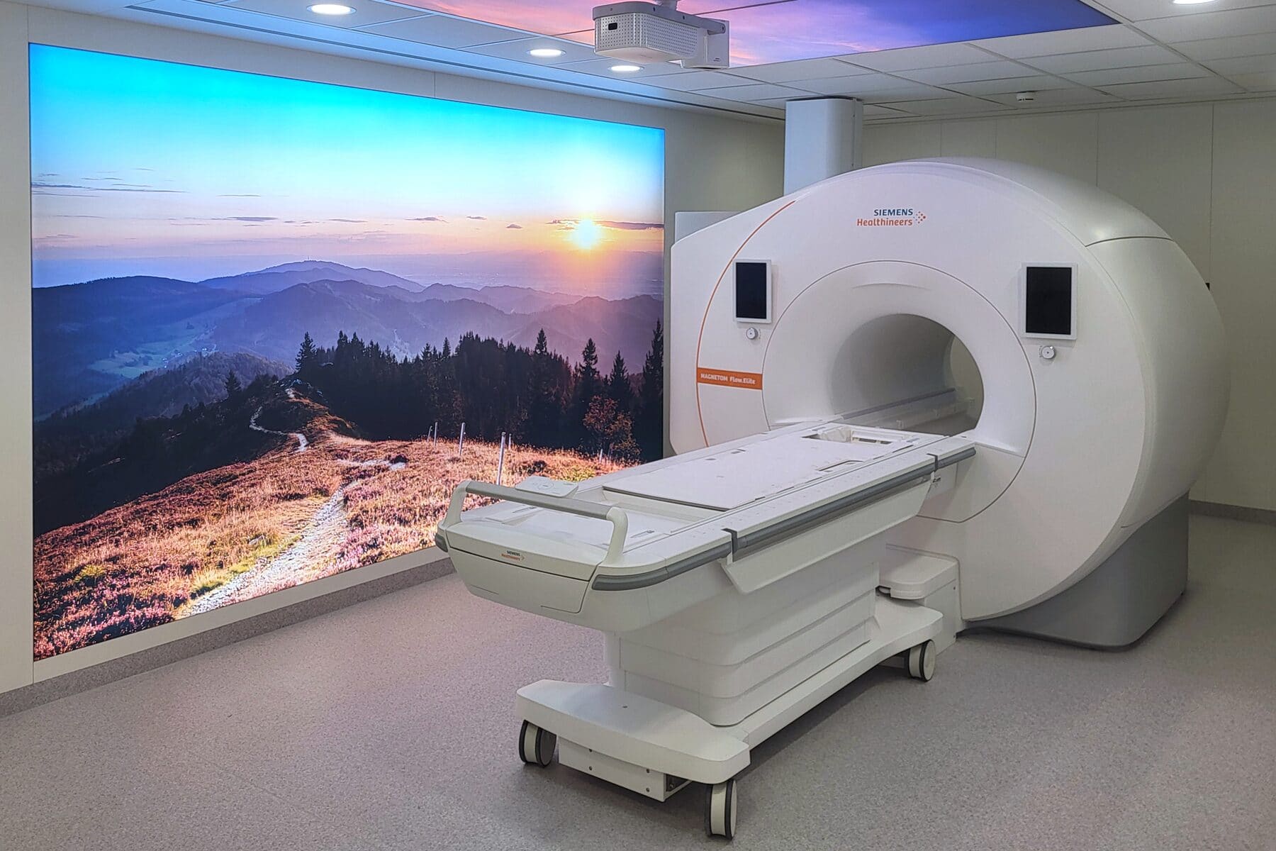 MRI scanner in a modern diagnostic room